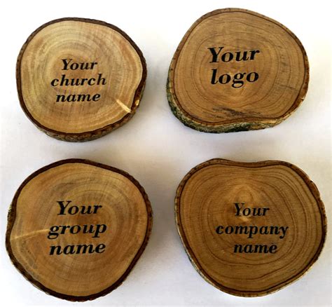 Wholesale Personalized Engraved Natural Olive Wood Refrigerator Magnets