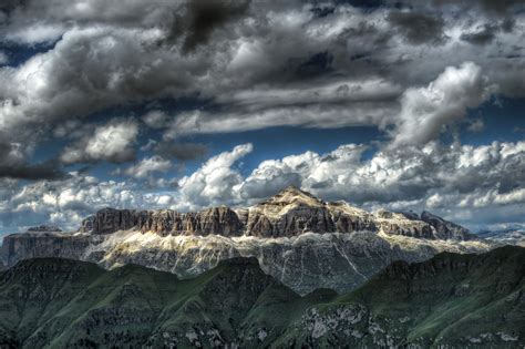 Wallpaper Nature Mountains Sky Rock Formation Clouds Italy