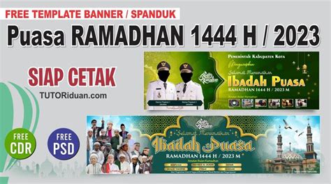 Free Desain Banner Spanduk Puasa Ramadhan H Cdr Psd Tutoriduan Com