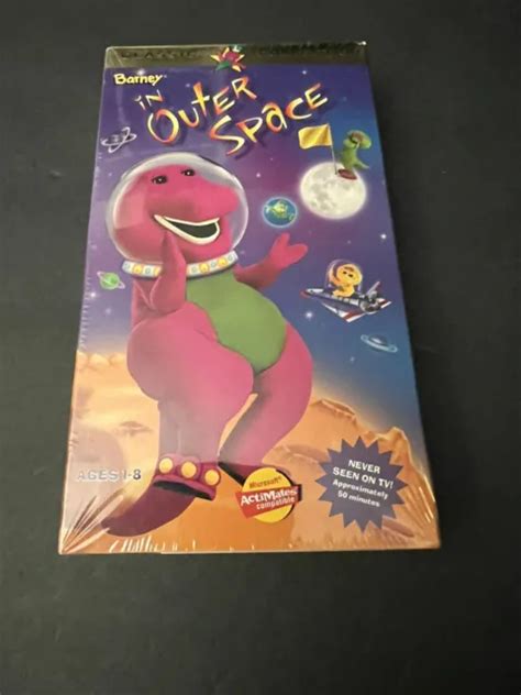 Barney Barney In Outer Space Vhs 1998 Vintage Cassette Classic