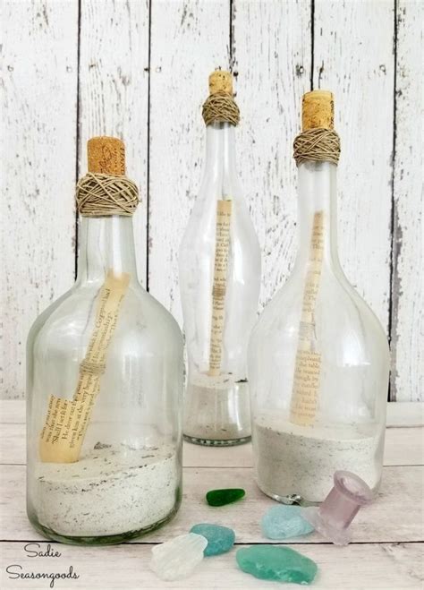 Jute And Star Embellished Glass Apothecary Bottle Coastal Decor Home