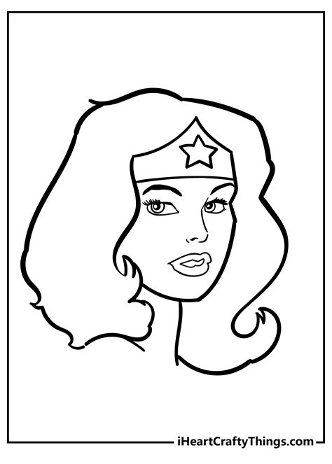Wonder Woman Coloring Pages Free Printable