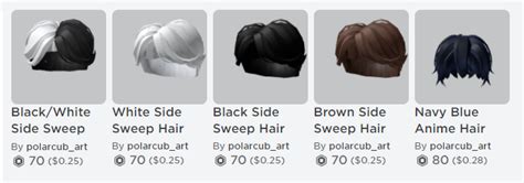 Roblox Hair Codes Black Short Parted Hair Roblox Hair Codes Page My