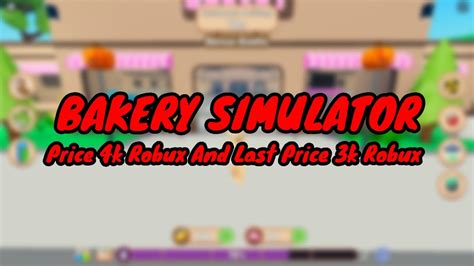 Roblox Studio Bakery Simulator Uncopylocked Youtube