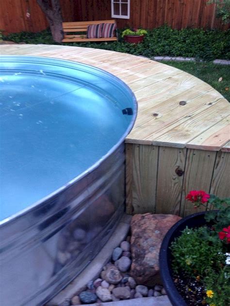 35 Gorgeous Stock Tank Pool Ideas For Simple Pool Inspiration