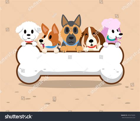 Cartoon Dogs Bone Sign Stock Vector Royalty Free 495678289 Shutterstock