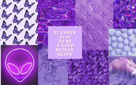 Purple Aesthetic Collage Wallpaper Laptop The Best 25 Pastel Purple
