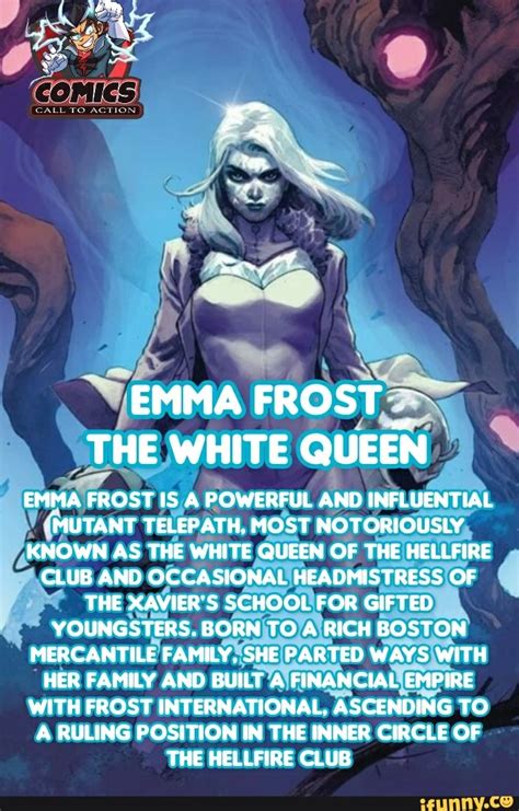 Emma Frost The White Queen Emma Frost Is A Powerful And Influential