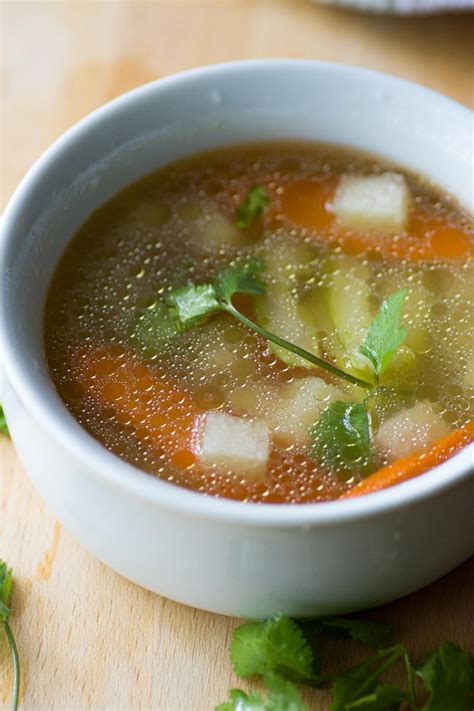 Sopa De Pollo Keto Con Cubos De J Cama