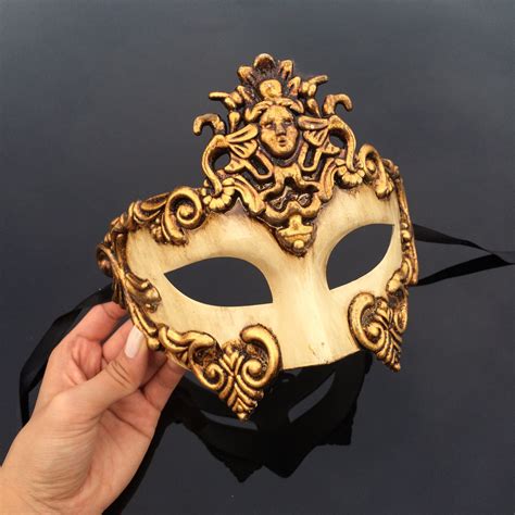 Mens Masquerade Mask Gold Masquerade Mask Ivory Mask Mask