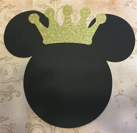 11 From Ear To Ear 1 Mickey Mouse Black Cardstock Paper Head Prince