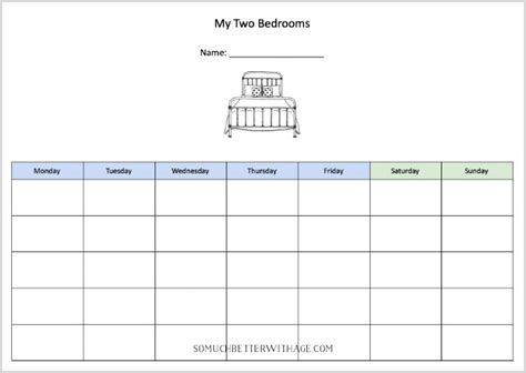Co-Parenting Schedules- Free Printables (Lists for Two ...