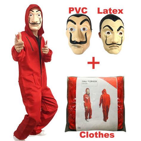 La casa de papel arrasó con su primer capítulo el pasado martes, congregando a casi 4,1 millones de espectadores (25,1%): China Halloween Cosplay La Casa De Papel Salvador Face PVC ...