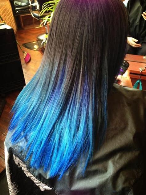 Dark Brown Hair With Blue Dip Dye Hairstyle Arti 241 Photos Barber Shop 21000 Nuremberg
