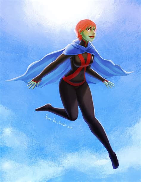 Miss Martian Chilling In The Sky By Jawn Lee D Yk Hg Miss Martian The Martian