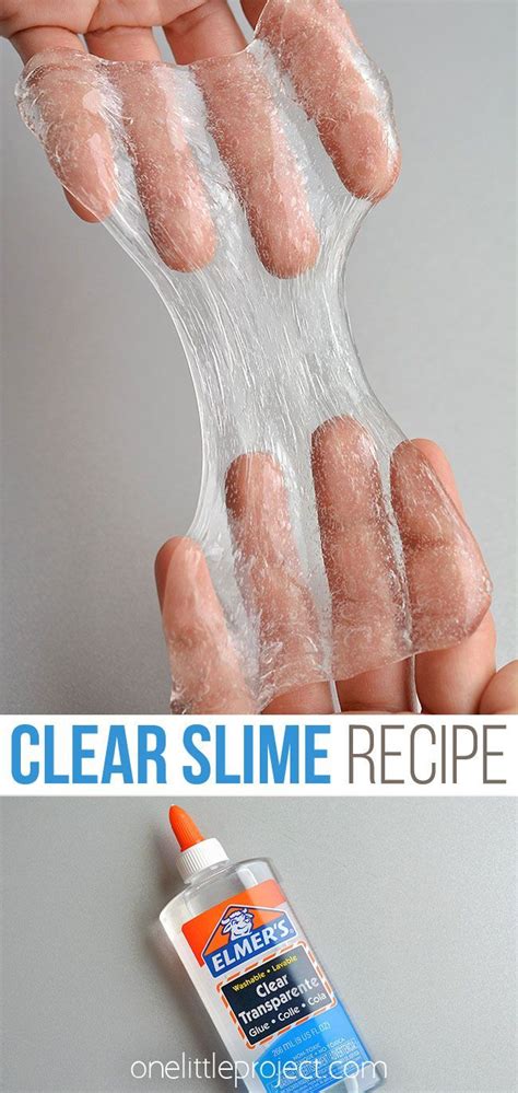 Clear Slime Clear Slime Slime Recipe Clear Glue Slime Recipe Clear