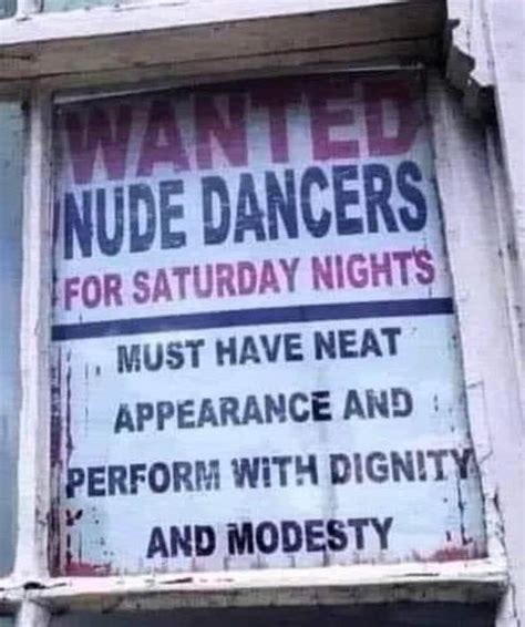 Modest Nudity Only Please R Funnysigns