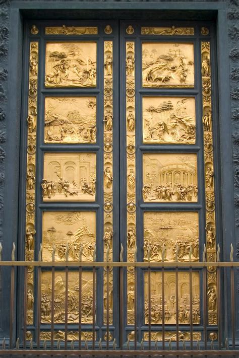 Gates Of Paradise Italy Created By Sculptor Lorenzo Ghiberti Between