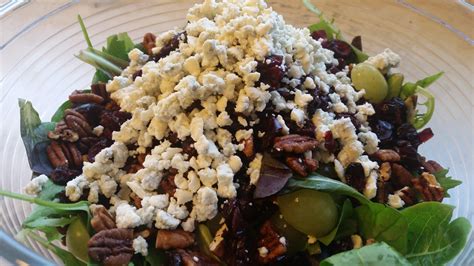 Cranberry Blue Cheese And Candied Pecan Salad Heidis Home Cooking