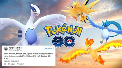Heres How To Catch The Legendary Bird Trio In Pokémon Go Mashable