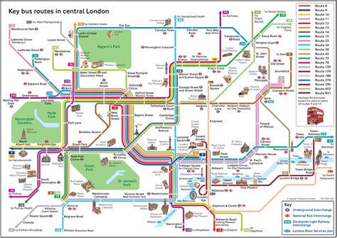 London By Bus Self Guided Sightseeing Tours London Bus Map London