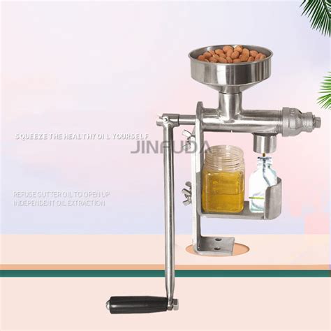 Free Shipping Stainless Steel Manual Oil Press Machine Home Use Small