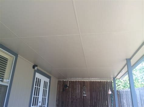 New 4x8 Smooth Hardie Panels For An Outdoor Patio Ceiling In San
