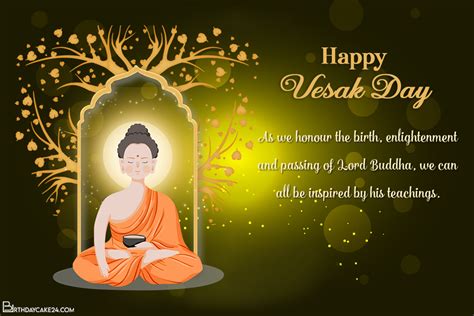 Realistic Lord Buddha Vesak Day Greetings Card In 2021 Buddha Buddha