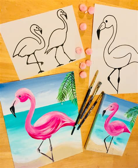 How To Paint A Flamingo Step By Step Painting