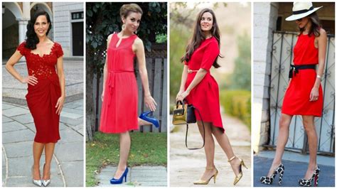¿vestidos Rojos Con Qué Zapatos Combinan 38 Ideas Elegantes Y Glamorosas Combinar Vestido