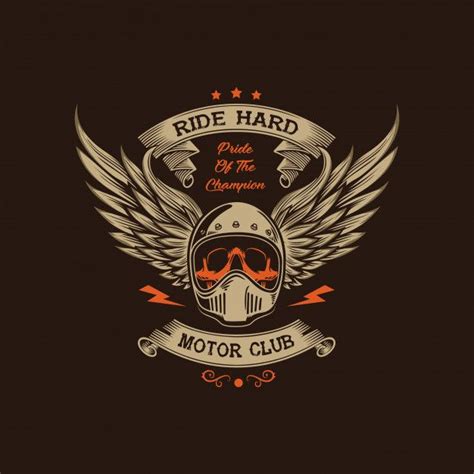 Motorcycle Club Illustration Premium Vector Biker Logo Motorcycle Logo