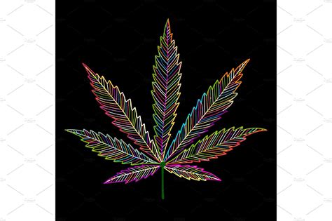 Cannabis Leaf Sketch For Your Custom Designed Illustrations