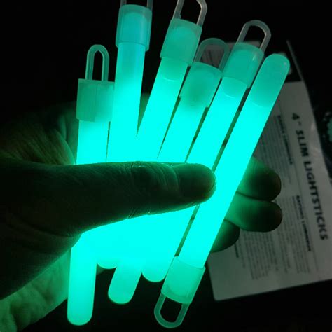 Tiny Glow Sticks Aqua Color 4 Inch Slim Glow Sticks