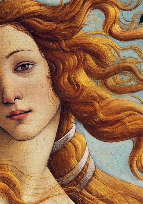 Digital Art Print Of A Detail From The Birth Of Venus Fabric Painting