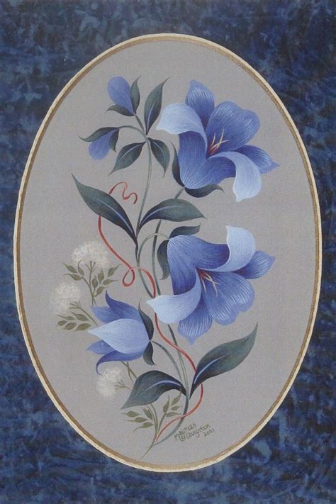 Maureen Mcnaughton Gorgeous Tole Painting Pattern Bluebells