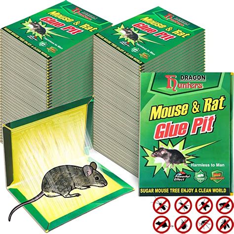 48 Pack Mouse Glue Traps Large Size Mouse Traps Sticky Pad
