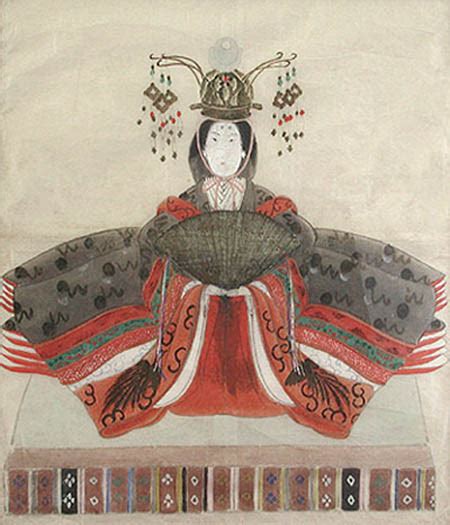 19th century japanese school japanese empress doll