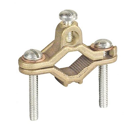2 Pcs Bronze Ground Clamp For Bare Wire And Pipe Size 12 To 34 In To
