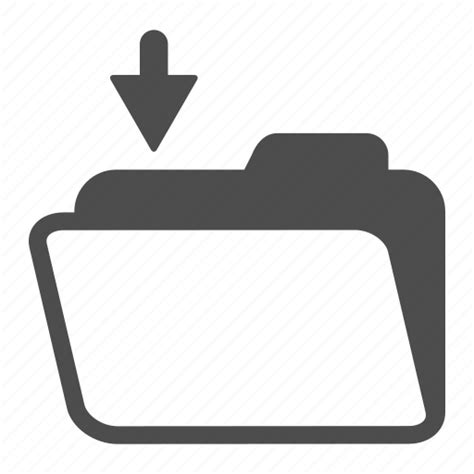 Archive Folder In Open Icon