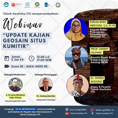 Webinar Update Kajian Geosain Situs Kumitir Departemen Teknik Geofisika