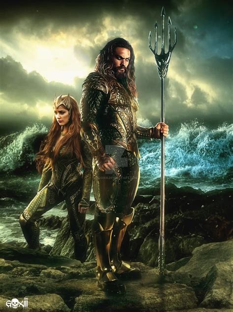 The King And Queen Of Atlantis Arthur Curry Aka Aquaman And His Wife