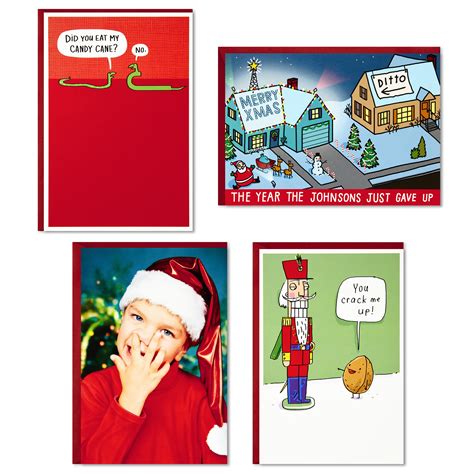 Hallmark Shoebox Funny Boxed Christmas Greeting Cards Assortment Crack