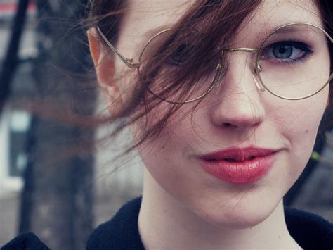 Wallpaper Face Women Outdoors Model Women With Glasses Brunette