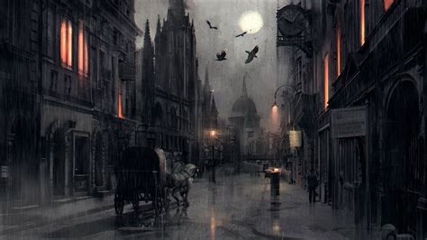 78 Denys Tsiperko Concept Art Victorian London Dark Aesthetic