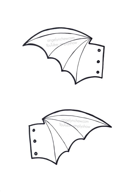 Bat Wing Printable Template