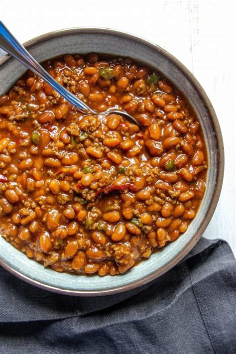 Made this for the first time never making baked beans before and with very little cooking experience and it came out great. Southern Baked Beans - Layers of Happiness