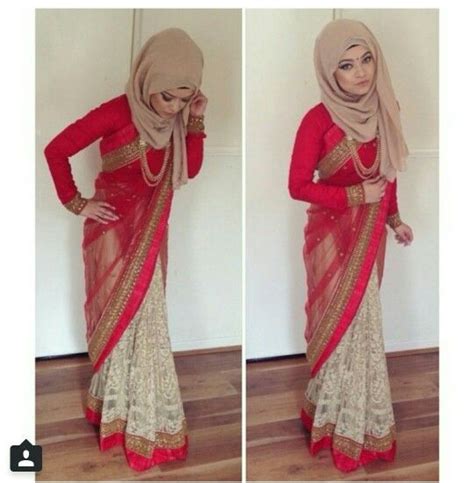 Indian Hijabi Islamic Fashion Saree With Hijab Fashion