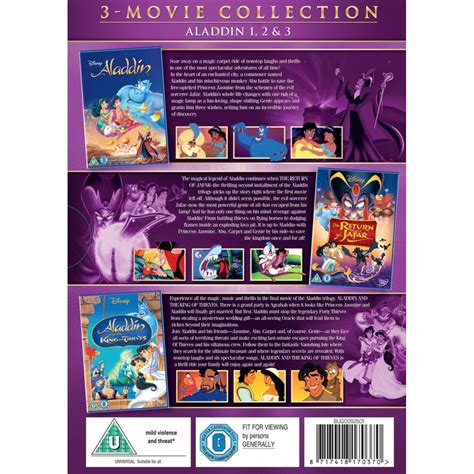 Aladdin Aladdin King Of Thieves Aladdin The Return Of Jafar Dvd