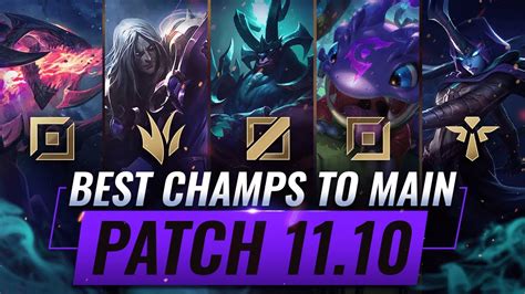 3 BEST Champions To MAIN For EVERY ROLE in Patch 11.10 - League of