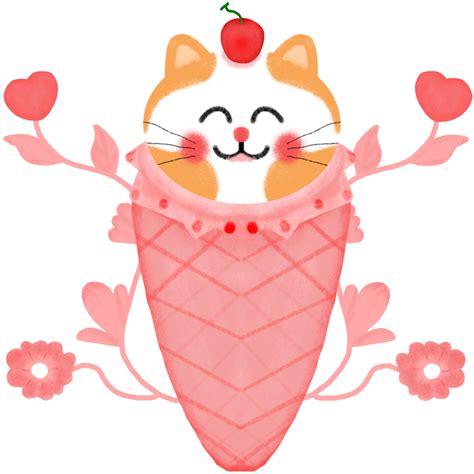 Sweet Cat Valentine Day 35753225 Png